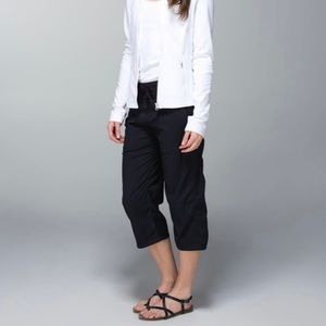Lululemon Studio Crop Unlined Capri Black Size 10